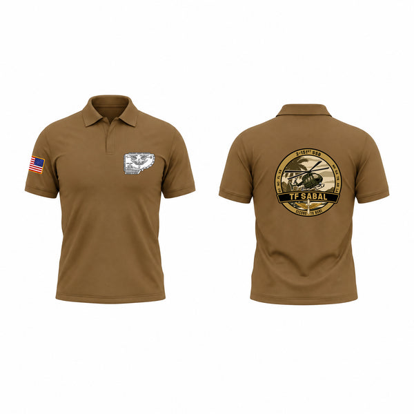 Short Sleeve Performance Polo, TF Sabal, National Guard, Teamtime, Team time, sublimation, custom sports apparel, team uniforms, spirit wear, spiritwear, sports uniforms, custom shirts, team store, custom team store, fundraiser sports, apparel fundraiser