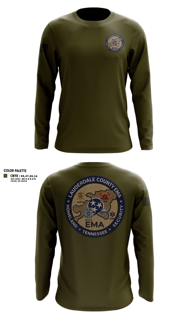 Long Sleeve Performance Shirt, Lauderdale County Emergency Management Homeland Securtiy, Fire Department, Teamtime, Team time, sublimation, custom sports apparel, team uniforms, spirit wear, spiritwear, sports uniforms, custom shirts, team store, custom team store, fundraiser sports, apparel fundraiser