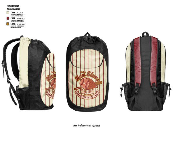 Gear Bag, JoCo Ham Slams, Softball, Teamtime, Team time, sublimation, custom sports apparel, team uniforms, spirit wear, spiritwear, sports uniforms, custom shirts, team store, custom team store, fundraiser sports, apparel fundraiser