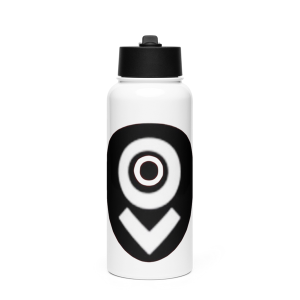CLR-1 2617717 Stainless Steel Water Bottle with a Straw Lid