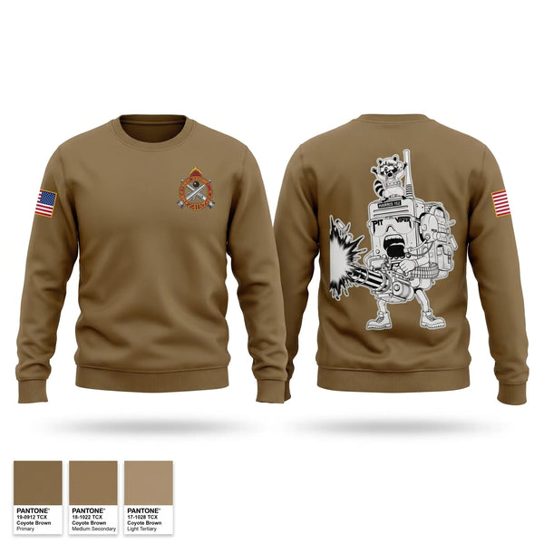 Crew Neck Sweatshirt, 805th MP CO, 2nd Platoon, Army, Teamtime, Team time, sublimation, custom sports apparel, team uniforms, spirit wear, spiritwear, sports uniforms, custom shirts, team store, custom team store, fundraiser sports, apparel fundraiser