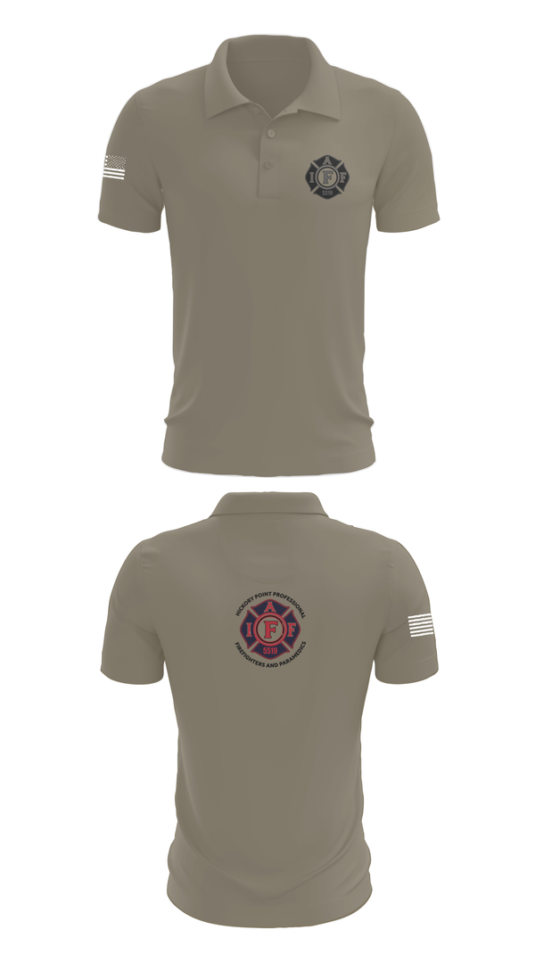 Short Sleeve Performance Polo, Local 5519, Fire Department, Teamtime, Team time, sublimation, custom sports apparel, team uniforms, spirit wear, spiritwear, sports uniforms, custom shirts, team store, custom team store, fundraiser sports, apparel fundraiser