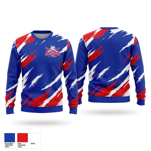 Crew Neck Sweatshirt, NorCal Diamond Dogs, Softball, Teamtime, Team time, sublimation, custom sports apparel, team uniforms, spirit wear, spiritwear, sports uniforms, custom shirts, team store, custom team store, fundraiser sports, apparel fundraiser