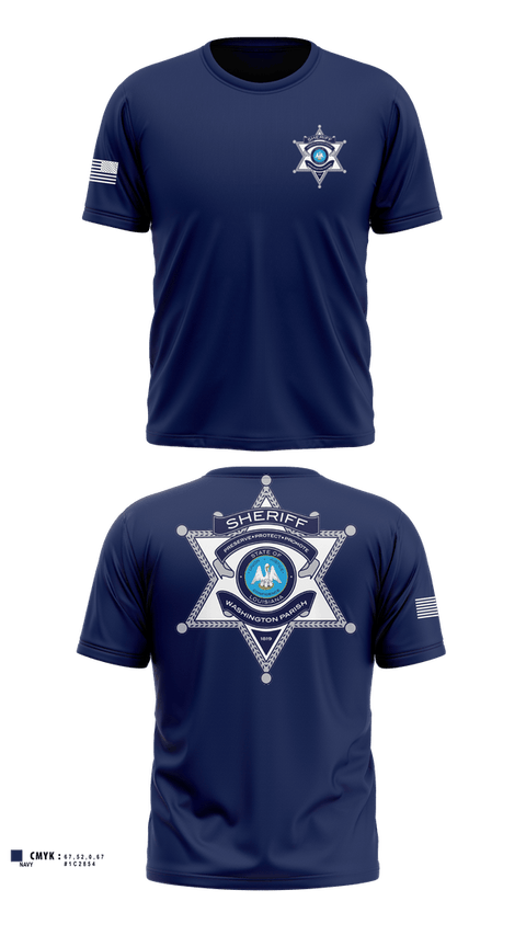 Short Sleeve Performance Shirt, Washington Parish Sheriff’s Office, Police, Teamtime, Team time, sublimation, custom sports apparel, team uniforms, spirit wear, spiritwear, sports uniforms, custom shirts, team store, custom team store, fundraiser sports, apparel fundraiser