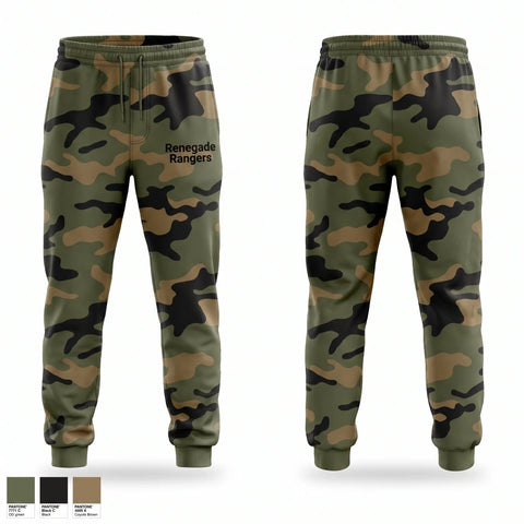 Sweatpants, Renegade Rangers, Army, Teamtime, Team time, sublimation, custom sports apparel, team uniforms, spirit wear, spiritwear, sports uniforms, custom shirts, team store, custom team store, fundraiser sports, apparel fundraiser