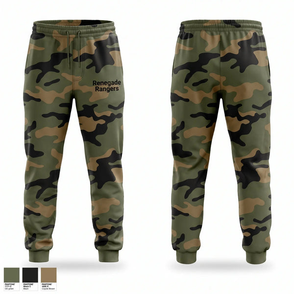 Sweatpants, Renegade Rangers, Army, Teamtime, Team time, sublimation, custom sports apparel, team uniforms, spirit wear, spiritwear, sports uniforms, custom shirts, team store, custom team store, fundraiser sports, apparel fundraiser