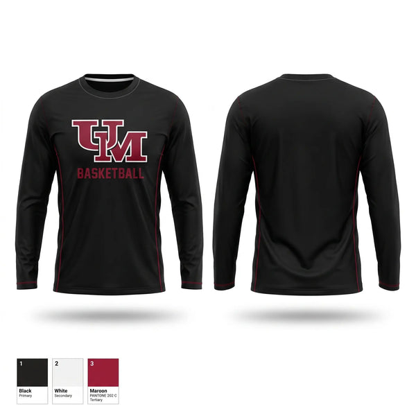 Long Sleeve Performance Shirt, University of Mobile, Men's Basketball, Teamtime, Team time, sublimation, custom sports apparel, team uniforms, spirit wear, spiritwear, sports uniforms, custom shirts, team store, custom team store, fundraiser sports, apparel fundraiser