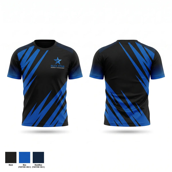 Football Jersey, Blue Star Property Management, , Teamtime, Team time, sublimation, custom sports apparel, team uniforms, spirit wear, spiritwear, sports uniforms, custom shirts, team store, custom team store, fundraiser sports, apparel fundraiser