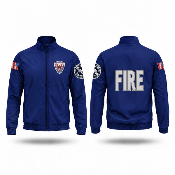 Windbreaker, Leaf River Fire Protection District, EMS/EMT, Teamtime, Team time, sublimation, custom sports apparel, team uniforms, spirit wear, spiritwear, sports uniforms, custom shirts, team store, custom team store, fundraiser sports, apparel fundraiser