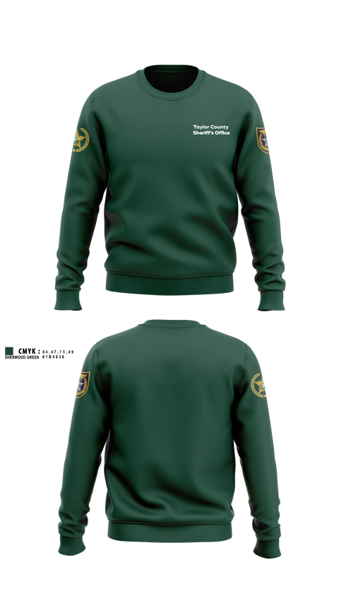 Crew Neck Sweatshirt, Taylor County Sheriff’s Office, Police, Teamtime, Team time, sublimation, custom sports apparel, team uniforms, spirit wear, spiritwear, sports uniforms, custom shirts, team store, custom team store, fundraiser sports, apparel fundraiser
