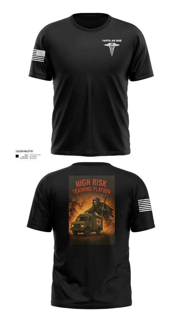 Old School Cotton Feel Shirt, 194th AR BDE HRT Medics, Army, Teamtime, Team time, sublimation, custom sports apparel, team uniforms, spirit wear, spiritwear, sports uniforms, custom shirts, team store, custom team store, fundraiser sports, apparel fundraiser
