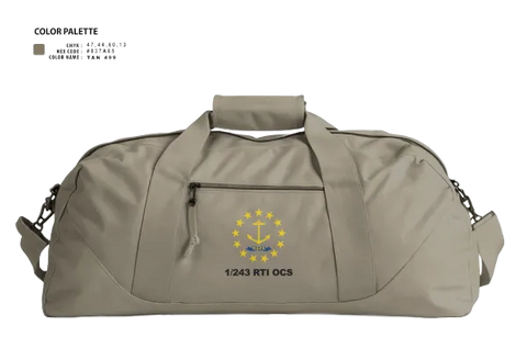 Duffle Bag, 1/243 RTI OCS, , Teamtime, Team time, sublimation, custom sports apparel, team uniforms, spirit wear, spiritwear, sports uniforms, custom shirts, team store, custom team store, fundraiser sports, apparel fundraiser