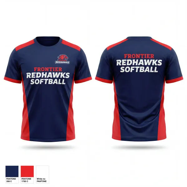 Old School Cotton Feel Shirt, Frontier Regional School Softball, Softball, Teamtime, Team time, sublimation, custom sports apparel, team uniforms, spirit wear, spiritwear, sports uniforms, custom shirts, team store, custom team store, fundraiser sports, apparel fundraiser