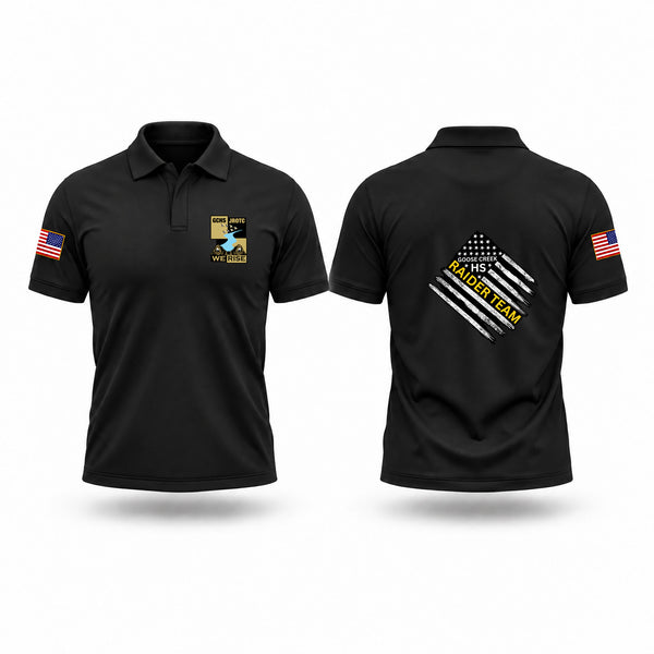 Short Sleeve Performance Polo, Goose Creek High School Raider Team, Bowling, Teamtime, Team time, sublimation, custom sports apparel, team uniforms, spirit wear, spiritwear, sports uniforms, custom shirts, team store, custom team store, fundraiser sports, apparel fundraiser