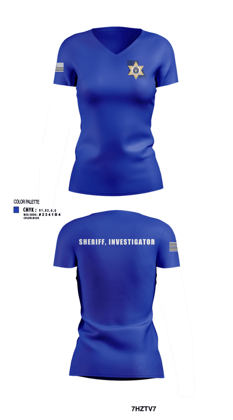 Womens Short Sleeve Vneck Shirt, Acadia Parish Sheriff's Office, Police, Teamtime, Team time, sublimation, custom sports apparel, team uniforms, spirit wear, spiritwear, sports uniforms, custom shirts, team store, custom team store, fundraiser sports, apparel fundraiser