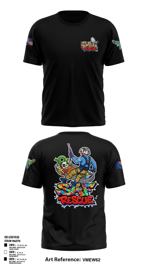 Short Sleeve Performance Shirt, VooDoo RESCUE, Fire Department, Teamtime, Team time, sublimation, custom sports apparel, team uniforms, spirit wear, spiritwear, sports uniforms, custom shirts, team store, custom team store, fundraiser sports, apparel fundraiser