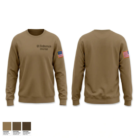 Crew Neck Sweatshirt, G1 Ordnance, Navy, Teamtime, Team time, sublimation, custom sports apparel, team uniforms, spirit wear, spiritwear, sports uniforms, custom shirts, team store, custom team store, fundraiser sports, apparel fundraiser