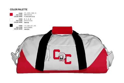 Duffle Bag, Crow Creek Chieftains, Cross Country, Teamtime, Team time, sublimation, custom sports apparel, team uniforms, spirit wear, spiritwear, sports uniforms, custom shirts, team store, custom team store, fundraiser sports, apparel fundraiser