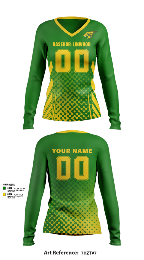 Womens Long Sleeve Vneck Shirt, BLMS Volleyball, Women's Volleyball, Teamtime, Team time, sublimation, custom sports apparel, team uniforms, spirit wear, spiritwear, sports uniforms, custom shirts, team store, custom team store, fundraiser sports, apparel fundraiser