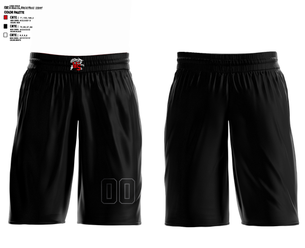 Westerville South Girls Basketball 75140636 Reversible basketball shorts (black/red) -9
