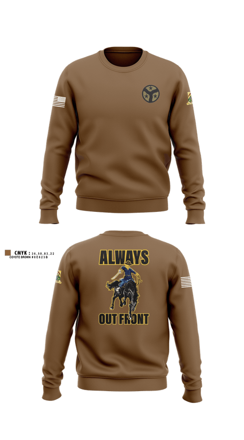 Crew Neck Sweatshirt, 278th ACR, National Guard, Teamtime, Team time, sublimation, custom sports apparel, team uniforms, spirit wear, spiritwear, sports uniforms, custom shirts, team store, custom team store, fundraiser sports, apparel fundraiser