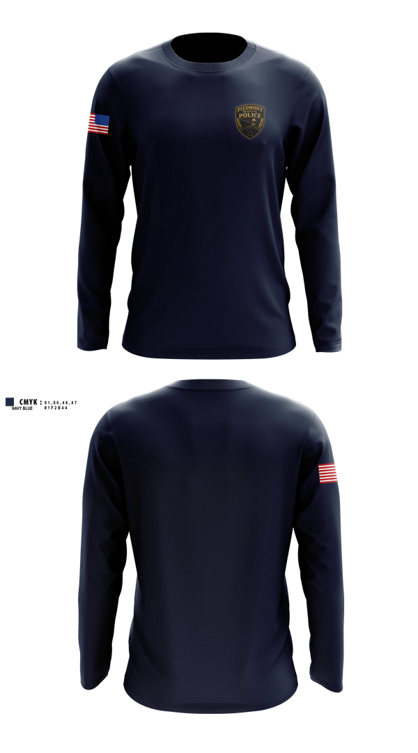 Long Sleeve Performance Shirt, Piedmont Police, Police, Teamtime, Team time, sublimation, custom sports apparel, team uniforms, spirit wear, spiritwear, sports uniforms, custom shirts, team store, custom team store, fundraiser sports, apparel fundraiser