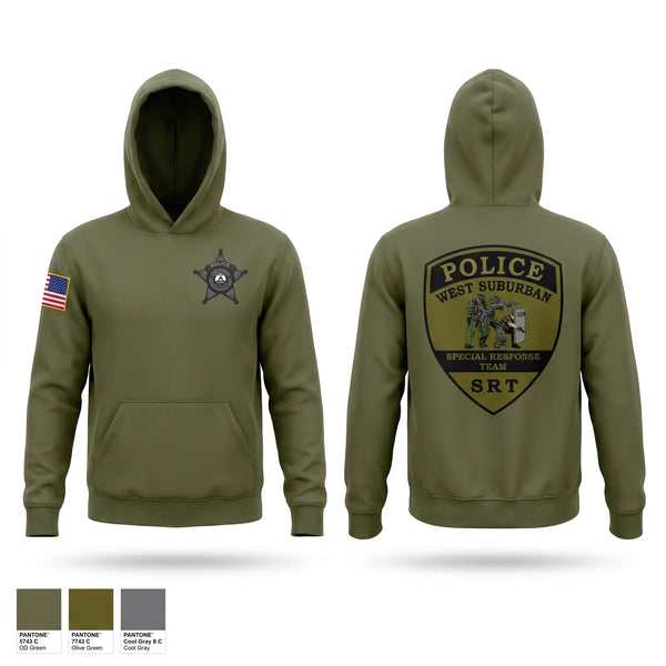 Hoodie, West Suburban SRT, Police, Teamtime, Team time, sublimation, custom sports apparel, team uniforms, spirit wear, spiritwear, sports uniforms, custom shirts, team store, custom team store, fundraiser sports, apparel fundraiser