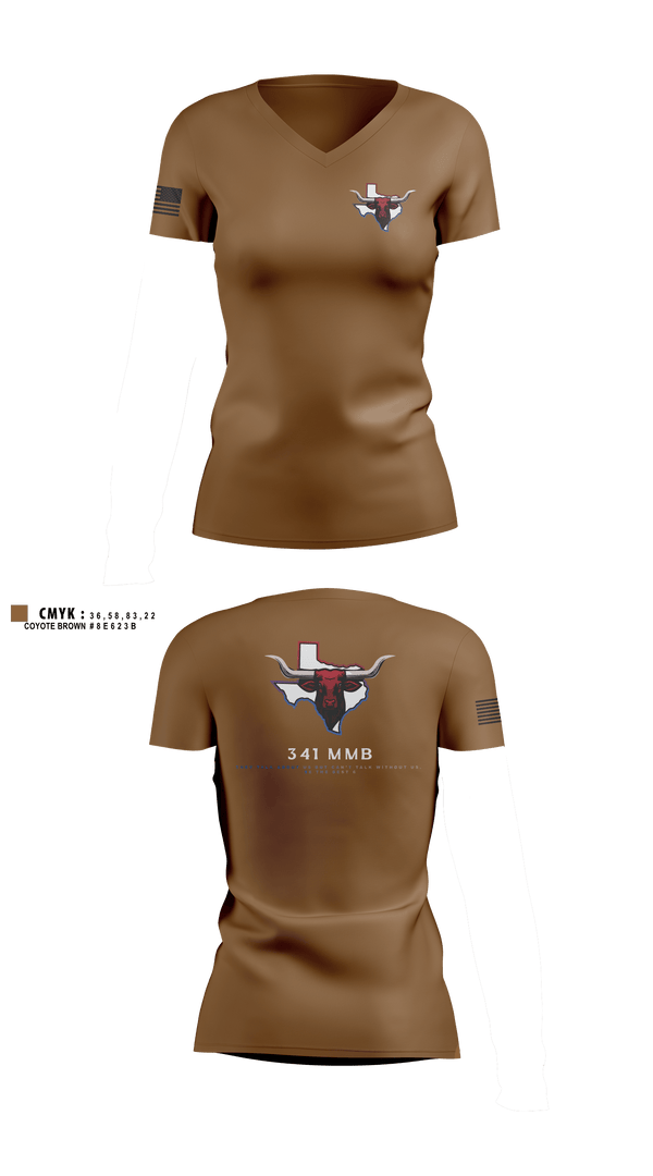 Womens Short Sleeve Vneck Shirt, 341 MMB, Army, Teamtime, Team time, sublimation, custom sports apparel, team uniforms, spirit wear, spiritwear, sports uniforms, custom shirts, team store, custom team store, fundraiser sports, apparel fundraiser