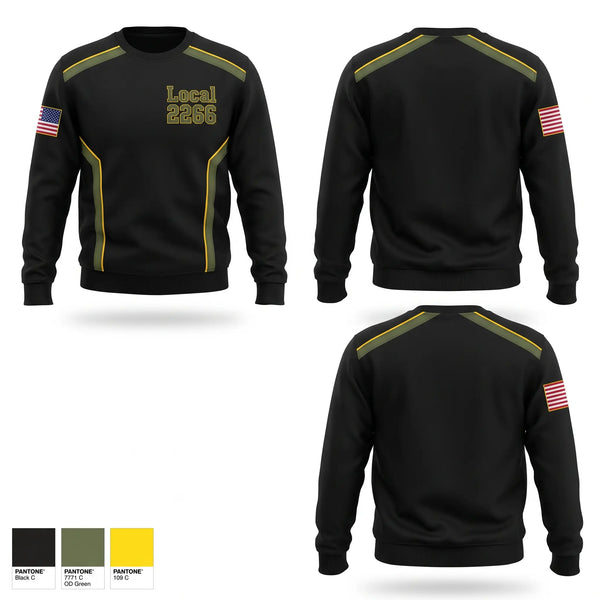Crew Neck Sweatshirt, Local 2266, Police, Teamtime, Team time, sublimation, custom sports apparel, team uniforms, spirit wear, spiritwear, sports uniforms, custom shirts, team store, custom team store, fundraiser sports, apparel fundraiser