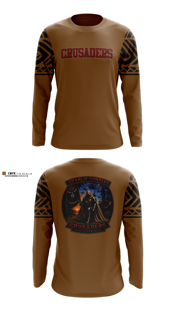 Long Sleeve Performance Shirt, Crusaders, Army, Teamtime, Team time, sublimation, custom sports apparel, team uniforms, spirit wear, spiritwear, sports uniforms, custom shirts, team store, custom team store, fundraiser sports, apparel fundraiser