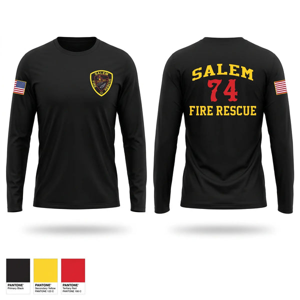Long Sleeve Performance Shirt, Salem Fire & Rescue, Fire Department, Teamtime, Team time, sublimation, custom sports apparel, team uniforms, spirit wear, spiritwear, sports uniforms, custom shirts, team store, custom team store, fundraiser sports, apparel fundraiser