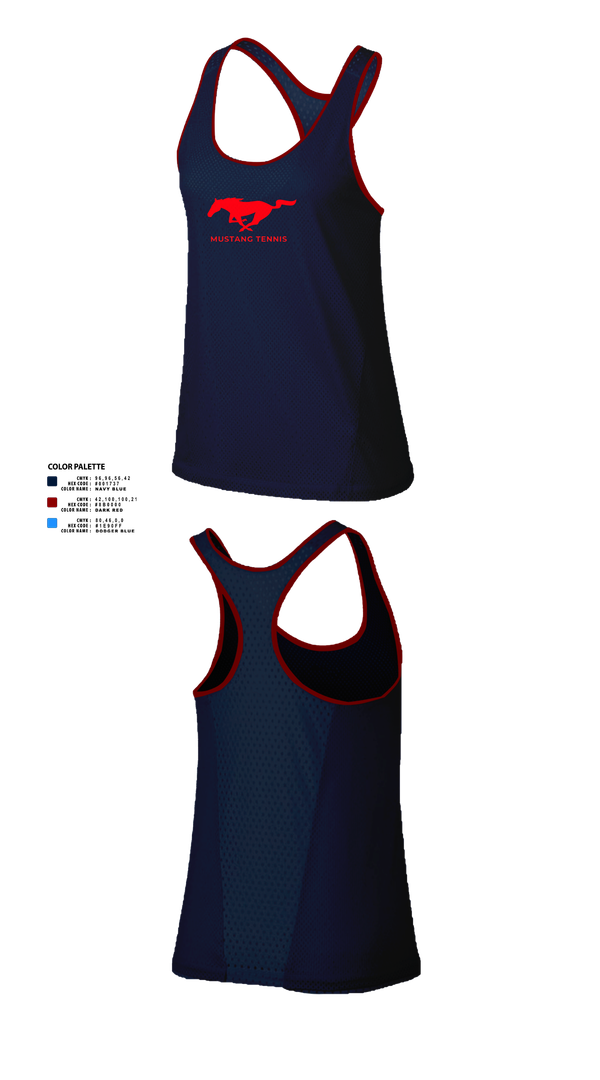 Womens Track Singlet, Tulare Western Mustangs, Tennis, Teamtime, Team time, sublimation, custom sports apparel, team uniforms, spirit wear, spiritwear, sports uniforms, custom shirts, team store, custom team store, fundraiser sports, apparel fundraiser
