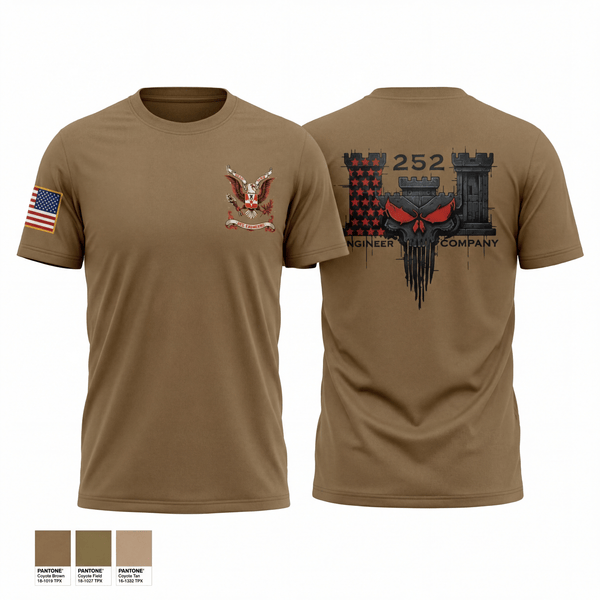 Old School Cotton Feel Shirt, 252 ENG CO, National Guard, Teamtime, Team time, sublimation, custom sports apparel, team uniforms, spirit wear, spiritwear, sports uniforms, custom shirts, team store, custom team store, fundraiser sports, apparel fundraiser