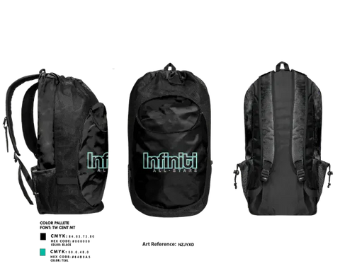 Gear Bag, Poplar Bluff Cheer and Tumbling, Cheer, Teamtime, Team time, sublimation, custom sports apparel, team uniforms, spirit wear, spiritwear, sports uniforms, custom shirts, team store, custom team store, fundraiser sports, apparel fundraiser
