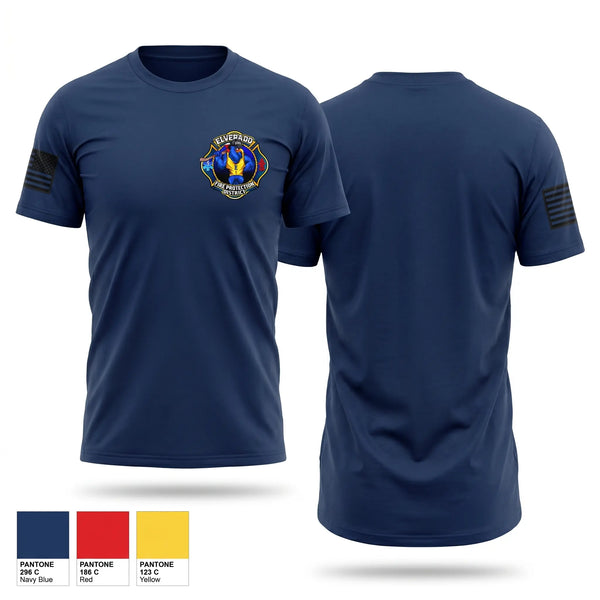 Old School Cotton Feel Shirt, Elverado Fire Protection District, Fire Department, Teamtime, Team time, sublimation, custom sports apparel, team uniforms, spirit wear, spiritwear, sports uniforms, custom shirts, team store, custom team store, fundraiser sports, apparel fundraiser