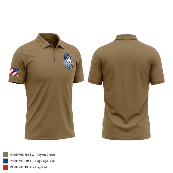 Short Sleeve Performance Polo, Detachment 002, Air Force, Teamtime, Team time, sublimation, custom sports apparel, team uniforms, spirit wear, spiritwear, sports uniforms, custom shirts, team store, custom team store, fundraiser sports, apparel fundraiser