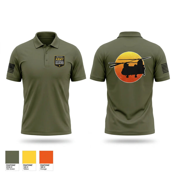 Short Sleeve Performance Polo, MIARNG RRB, National Guard, Teamtime, Team time, sublimation, custom sports apparel, team uniforms, spirit wear, spiritwear, sports uniforms, custom shirts, team store, custom team store, fundraiser sports, apparel fundraiser