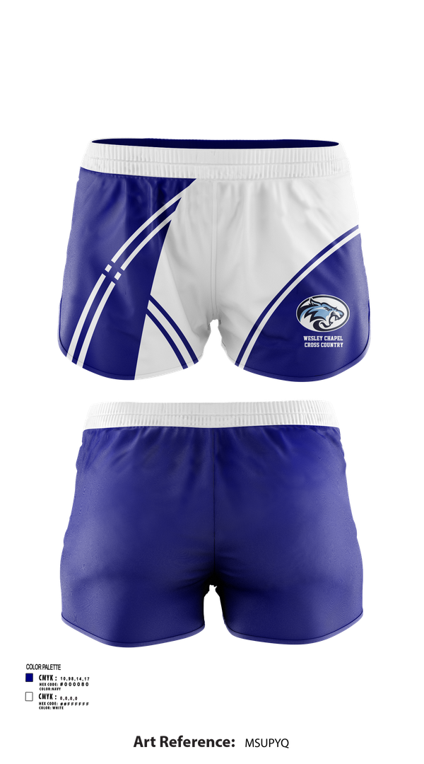 Womens Shorts, Wesley Chapel Cross Country, Cross Country, Teamtime, Team time, sublimation, custom sports apparel, team uniforms, spirit wear, spiritwear, sports uniforms, custom shirts, team store, custom team store, fundraiser sports, apparel fundraiser