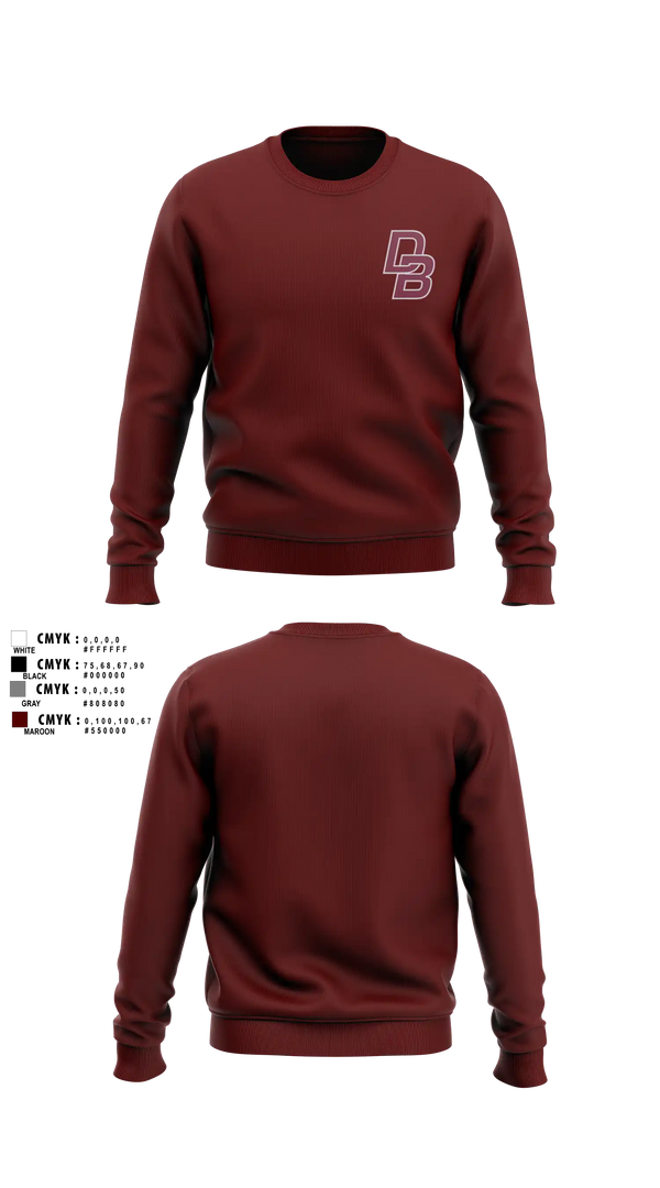 Crew Neck Sweatshirt, Don Bosco Wrestling 26-27, Wrestling, Teamtime, Team time, sublimation, custom sports apparel, team uniforms, spirit wear, spiritwear, sports uniforms, custom shirts, team store, custom team store, fundraiser sports, apparel fundraiser