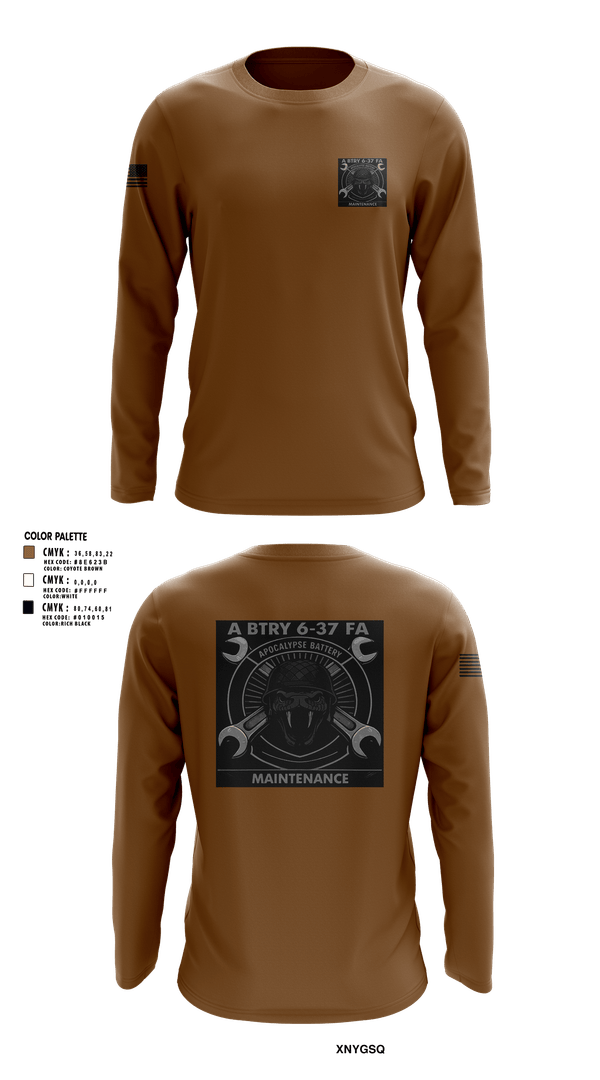 Long Sleeve Performance Shirt, 6-37 FAR, Army, Teamtime, Team time, sublimation, custom sports apparel, team uniforms, spirit wear, spiritwear, sports uniforms, custom shirts, team store, custom team store, fundraiser sports, apparel fundraiser