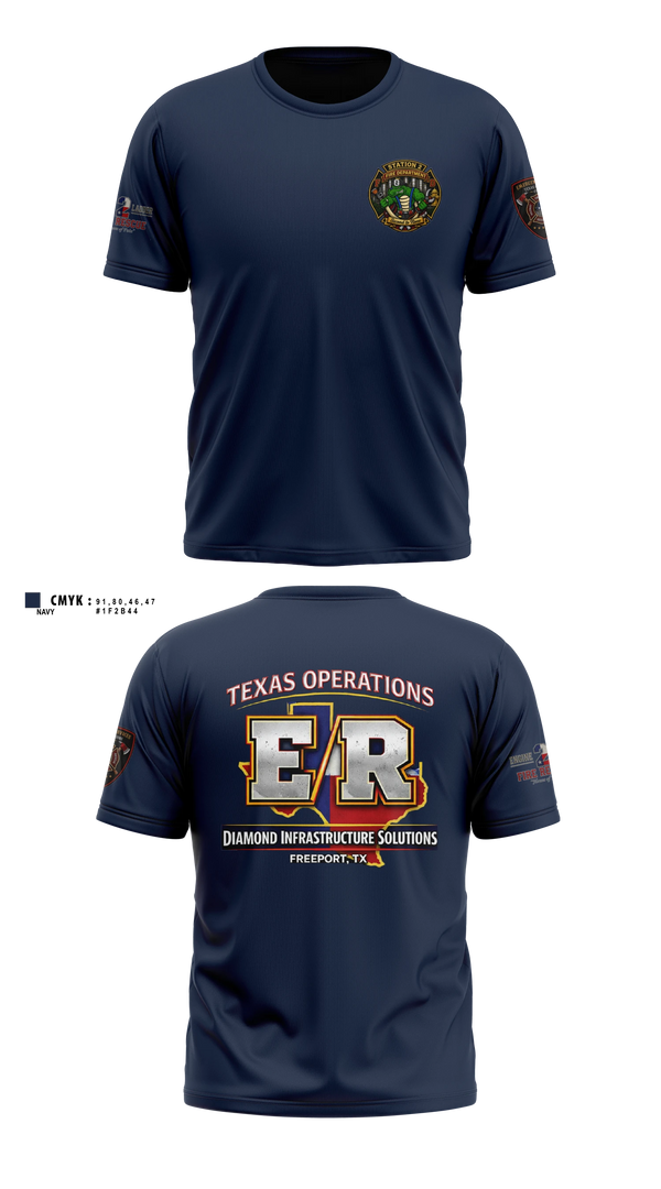 Short Sleeve Performance Shirt, Station 2, Fire Department, Teamtime, Team time, sublimation, custom sports apparel, team uniforms, spirit wear, spiritwear, sports uniforms, custom shirts, team store, custom team store, fundraiser sports, apparel fundraiser