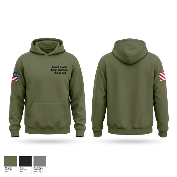 Hoodie, Dekalb County Drugs and Major Crimes Unit, Police, Teamtime, Team time, sublimation, custom sports apparel, team uniforms, spirit wear, spiritwear, sports uniforms, custom shirts, team store, custom team store, fundraiser sports, apparel fundraiser
