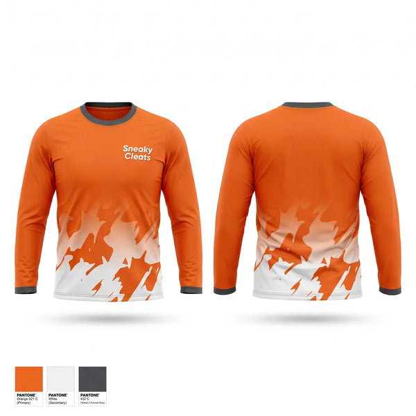 Long Sleeve Performance Shirt, Sneaky Cleats, Softball, Teamtime, Team time, sublimation, custom sports apparel, team uniforms, spirit wear, spiritwear, sports uniforms, custom shirts, team store, custom team store, fundraiser sports, apparel fundraiser