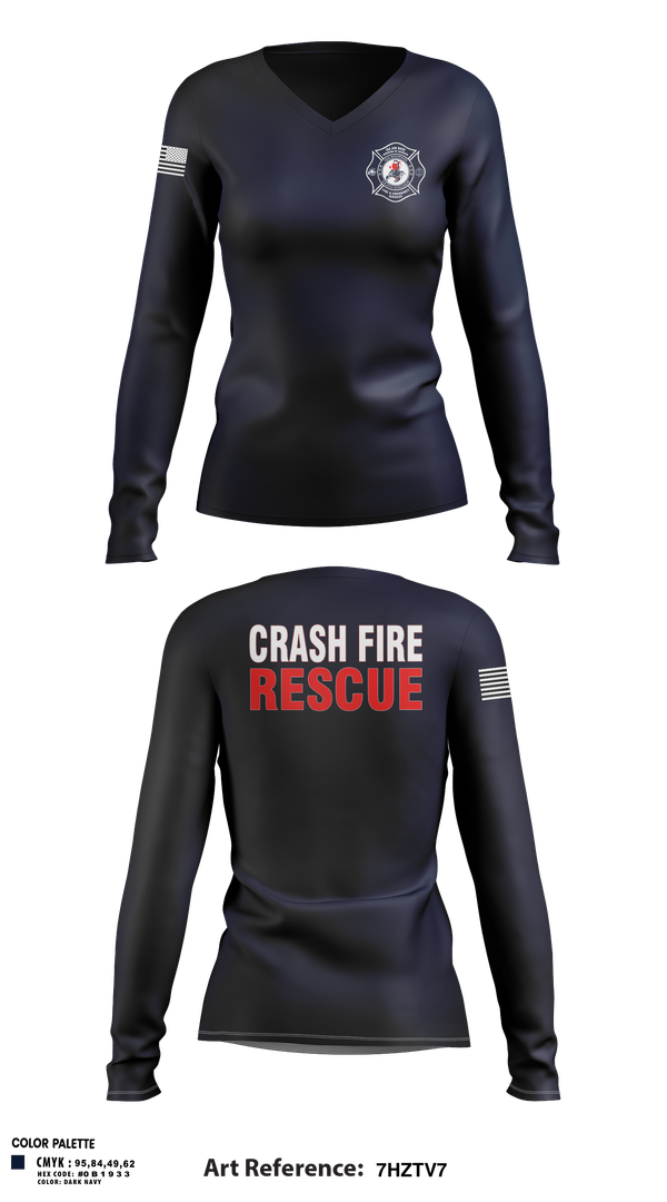 Womens Long Sleeve Vneck Shirt, Inteligencia San Juan, Fire Department, Teamtime, Team time, sublimation, custom sports apparel, team uniforms, spirit wear, spiritwear, sports uniforms, custom shirts, team store, custom team store, fundraiser sports, apparel fundraiser