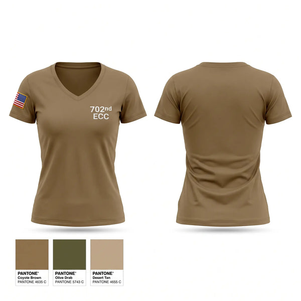 Womens Short Sleeve Vneck Shirt, 702nd ECC, Army, Teamtime, Team time, sublimation, custom sports apparel, team uniforms, spirit wear, spiritwear, sports uniforms, custom shirts, team store, custom team store, fundraiser sports, apparel fundraiser
