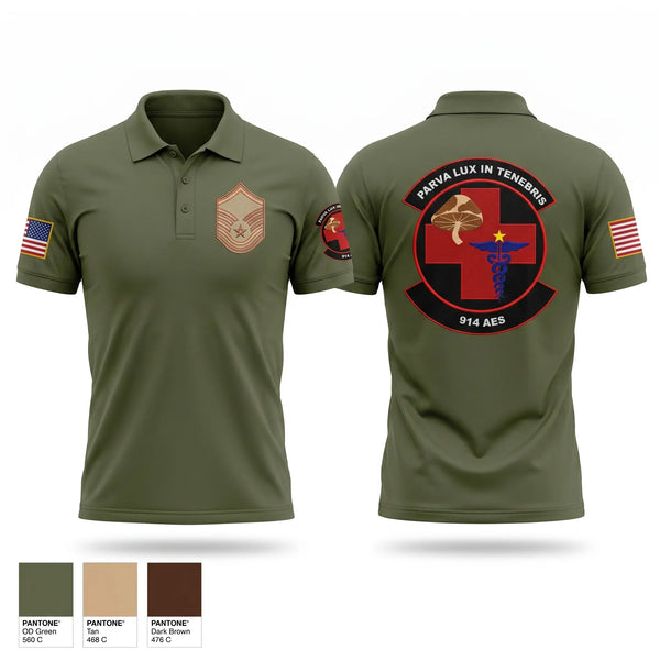 Short Sleeve Performance Polo, 914th AES, Air Force, Teamtime, Team time, sublimation, custom sports apparel, team uniforms, spirit wear, spiritwear, sports uniforms, custom shirts, team store, custom team store, fundraiser sports, apparel fundraiser