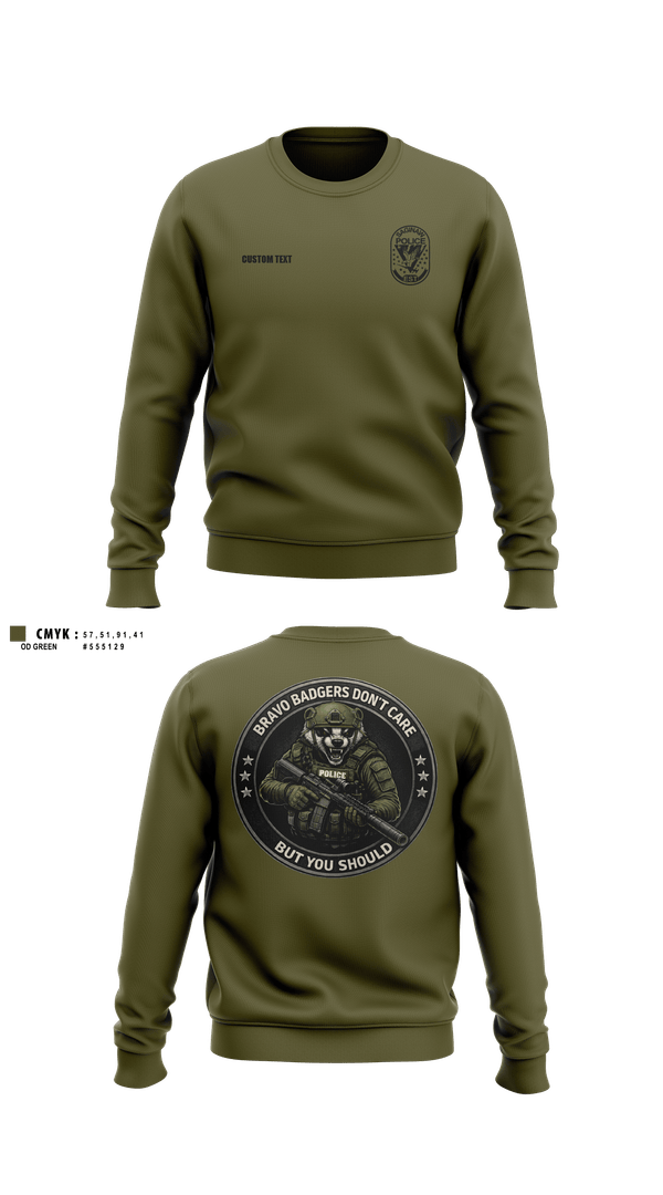 Crew Neck Sweatshirt, Saginaw Police Emergency Services Team, Police, Teamtime, Team time, sublimation, custom sports apparel, team uniforms, spirit wear, spiritwear, sports uniforms, custom shirts, team store, custom team store, fundraiser sports, apparel fundraiser