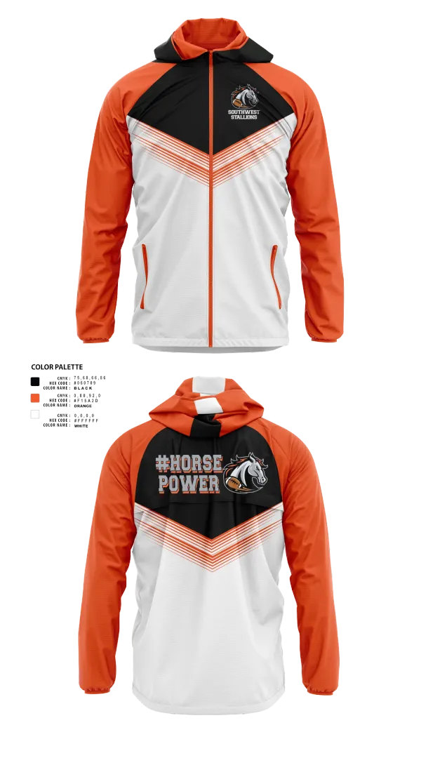 Windbreaker, Southwest Stallions, , Teamtime, Team time, sublimation, custom sports apparel, team uniforms, spirit wear, spiritwear, sports uniforms, custom shirts, team store, custom team store, fundraiser sports, apparel fundraiser