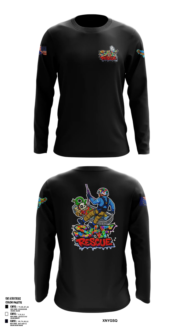 Long Sleeve Performance Shirt, VooDoo RESCUE, Fire Department, Teamtime, Team time, sublimation, custom sports apparel, team uniforms, spirit wear, spiritwear, sports uniforms, custom shirts, team store, custom team store, fundraiser sports, apparel fundraiser