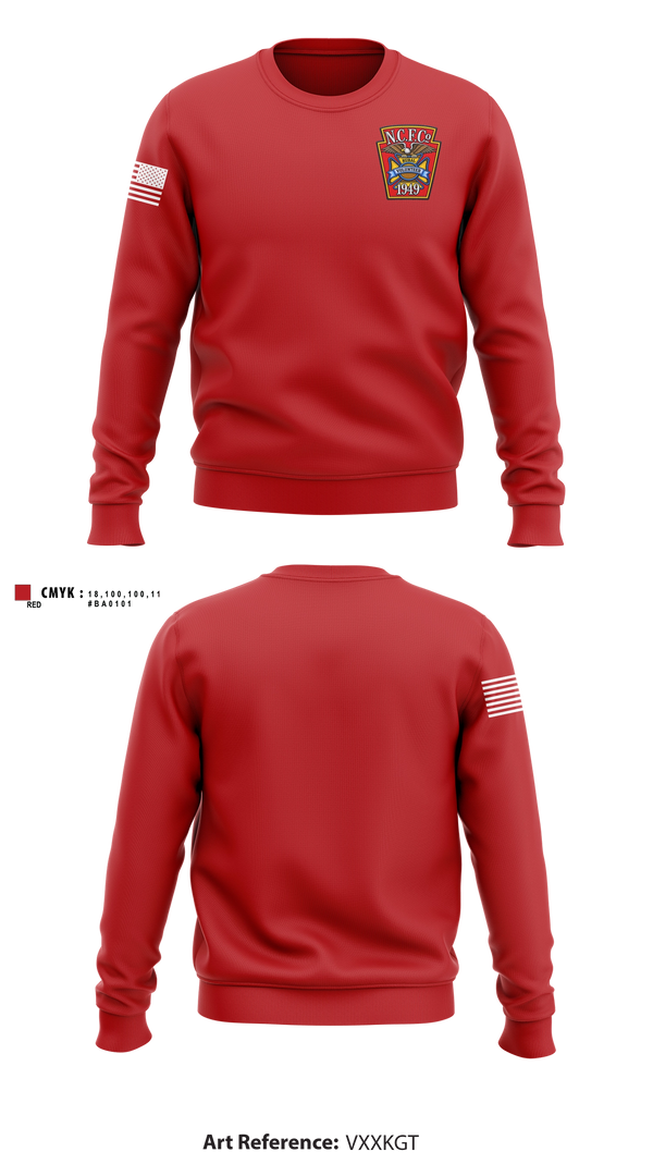 Crew Neck Sweatshirt, New Centerville & Rural Volunteer Fire Company, Fire Department, Teamtime, Team time, sublimation, custom sports apparel, team uniforms, spirit wear, spiritwear, sports uniforms, custom shirts, team store, custom team store, fundraiser sports, apparel fundraiser
